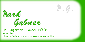 mark gabner business card
